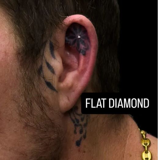Flat piercing work